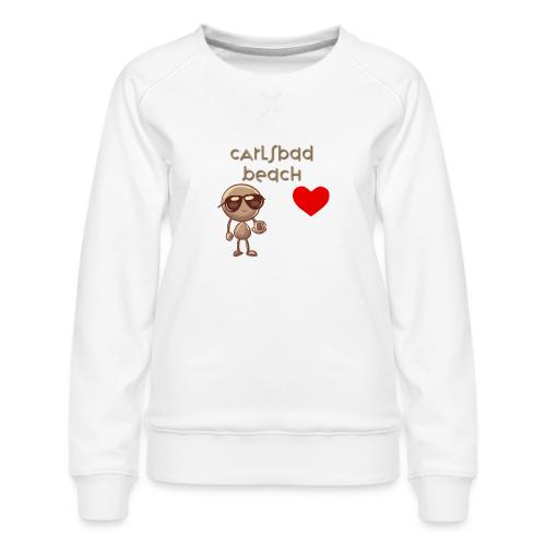 Smoon City_Carlsbad Beach - Women's Premium Slim Fit Sweatshirt