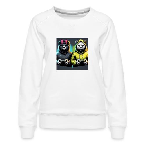 Gamer Bears - Women's Premium Slim Fit Sweatshirt