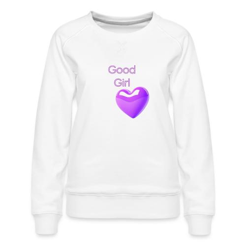 Smoon City_Good Girl - Women's Premium Slim Fit Sweatshirt