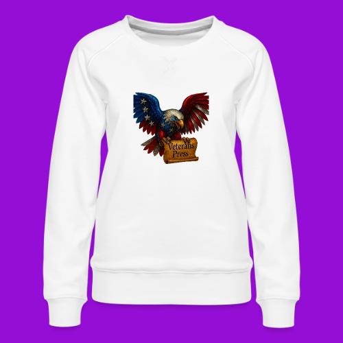 Veterans Press Bald Eagle - Women's Premium Slim Fit Sweatshirt