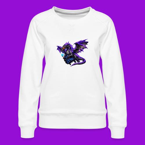 Neon Dragon and Battle Mage - Women's Premium Slim Fit Sweatshirt