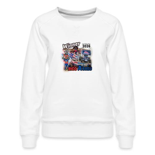 Rico Abreu #LetsRaceTwo Winner - Women's Premium Slim Fit Sweatshirt