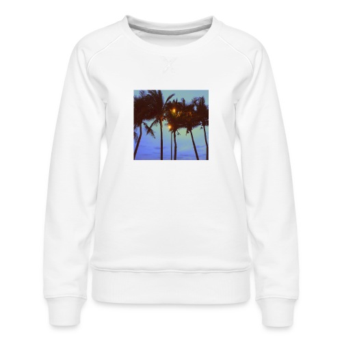 Palm Trees - Women's Premium Slim Fit Sweatshirt