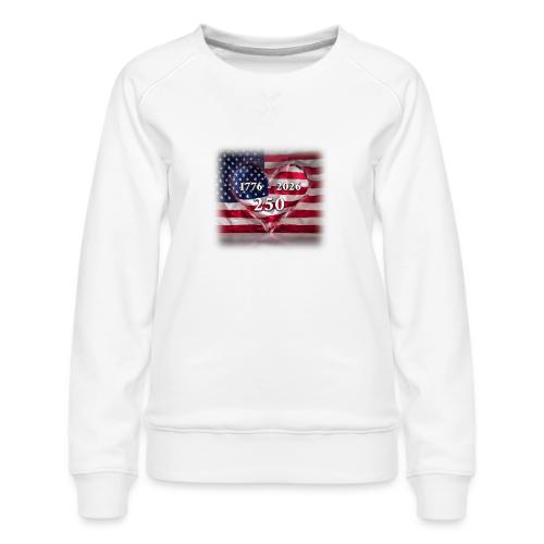 1776-2026 | 250 Years USA - Women's Premium Slim Fit Sweatshirt