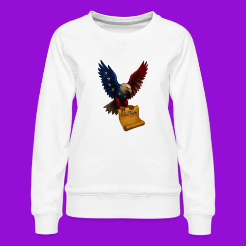 Bill of Rights Bald Eagle - Women's Premium Slim Fit Sweatshirt