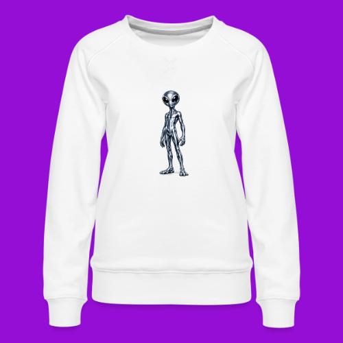 Silver Alien - Women's Premium Slim Fit Sweatshirt