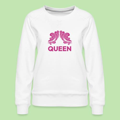Queenlisse™ Signature Crown T-Shirt – Elegant - Women's Premium Slim Fit Sweatshirt