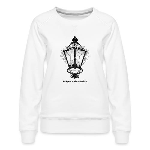 Antique Christmas Lantern T-Shirt - Women's Premium Slim Fit Sweatshirt