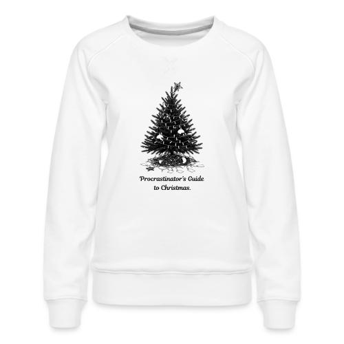 Procrastinator's Guide Christmas T-Shirt - Women's Premium Slim Fit Sweatshirt