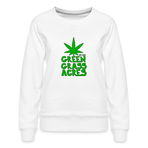 GreenGrassAcres Logo - Women's Premium Slim Fit Sweatshirt