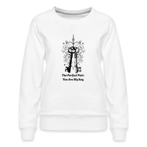 Valentine love keys - Women's Premium Slim Fit Sweatshirt