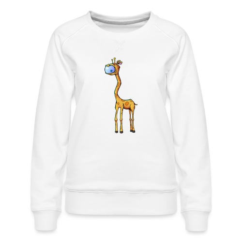Cyclops giraffe - Women's Premium Slim Fit Sweatshirt
