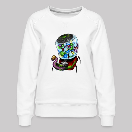 Gumball Monster B - Women's Premium Slim Fit Sweatshirt