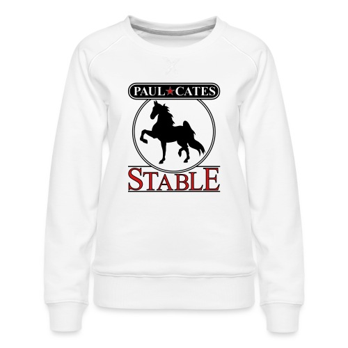 Paul Cates Stable light shirt - Women's Premium Slim Fit Sweatshirt