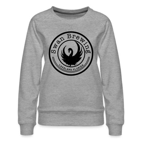 Classic Swan Brewing Logo - Women's Premium Slim Fit Sweatshirt
