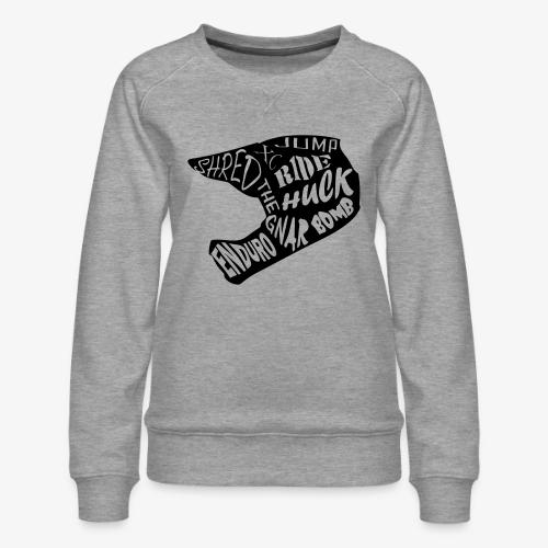 MTB Slang Helmet - Women's Premium Slim Fit Sweatshirt