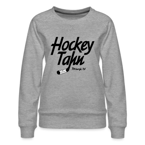 Hockey Tahn (on Gold) - Women's Premium Slim Fit Sweatshirt