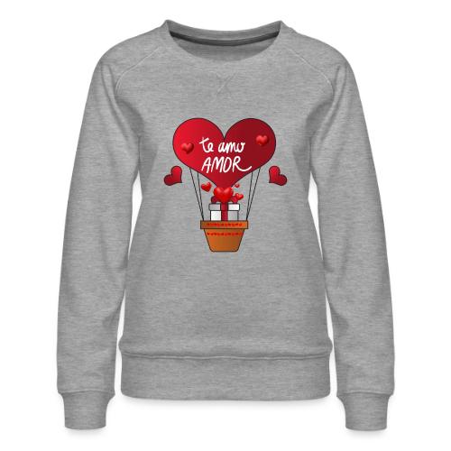 Fashion Valentine's Day Hearts, Gifts February 14 - Women's Premium Slim Fit Sweatshirt
