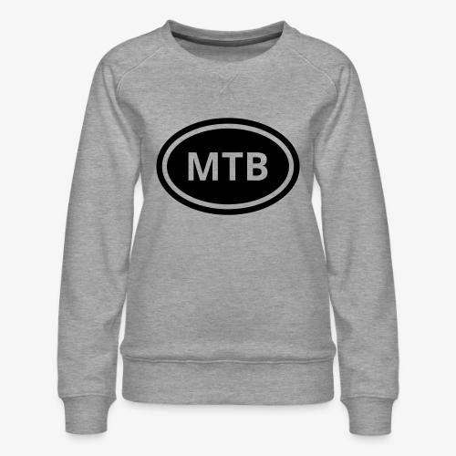 MTB Oval Logo - Women's Premium Slim Fit Sweatshirt