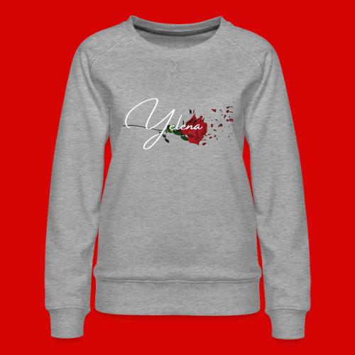 Yelena Logo 2 - Women's Premium Slim Fit Sweatshirt