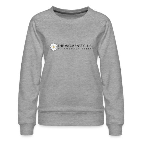 WCLogo Horizontal RGB Black 4000 - Women's Premium Slim Fit Sweatshirt