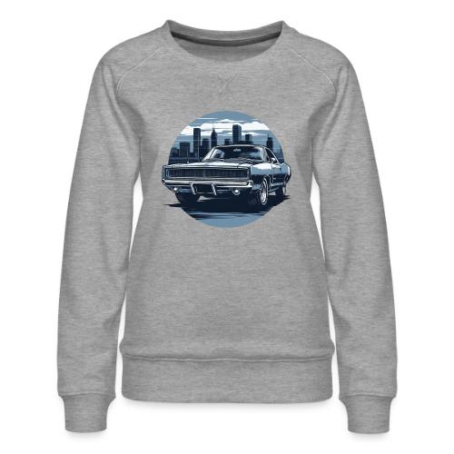Charger 440 Six Pack - Women's Premium Slim Fit Sweatshirt