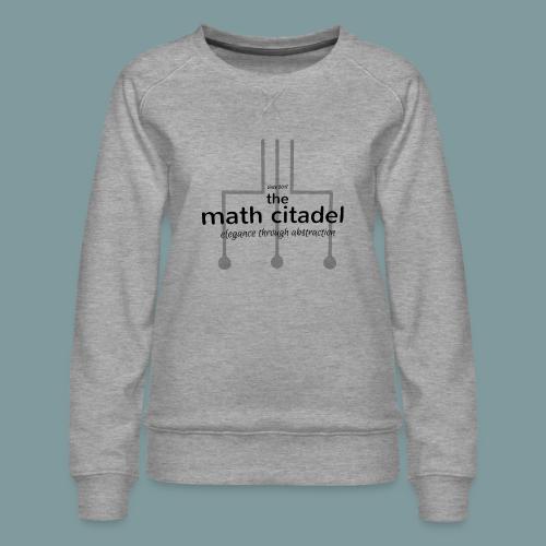 Abstract Math Citadel - Women's Premium Slim Fit Sweatshirt