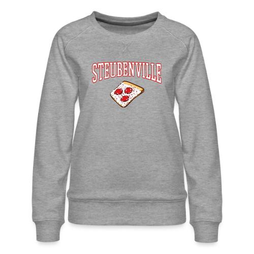 Steubenville Pizza - Wordmark - Women's Premium Slim Fit Sweatshirt