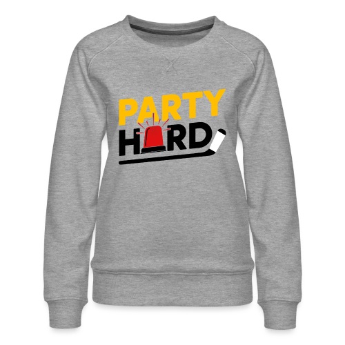 Party Hard on Light - Women's Premium Slim Fit Sweatshirt