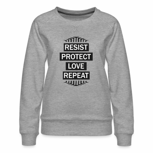 resist repeat - Women's Premium Slim Fit Sweatshirt