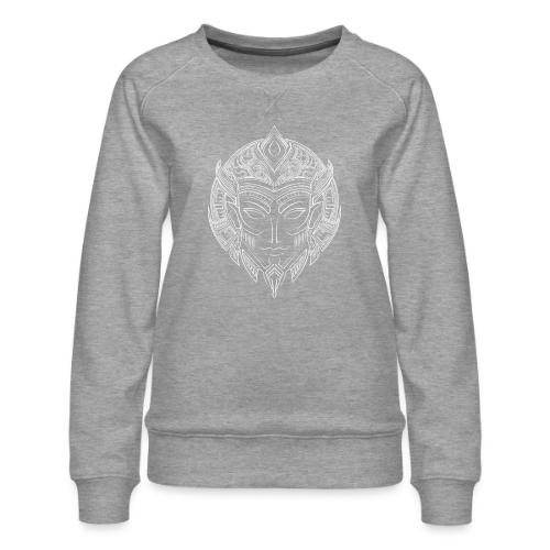 DemBoyz Logomark (White Edition) - Women's Premium Slim Fit Sweatshirt