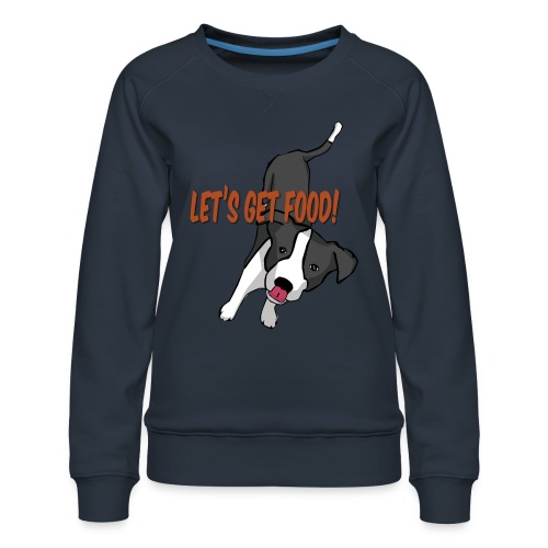 Foodie Dog Border Collie - Women's Premium Slim Fit Sweatshirt