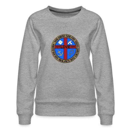 Five Solas Faith Hope Love Shirt–Christian Symbols - Women's Premium Slim Fit Sweatshirt