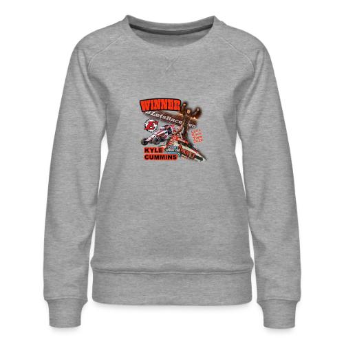 Kyle Cummins #LetsRaceTwo Winner - Women's Premium Slim Fit Sweatshirt