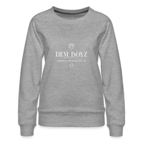 DemBoyz Roll Call (White Edition) - Women's Premium Slim Fit Sweatshirt
