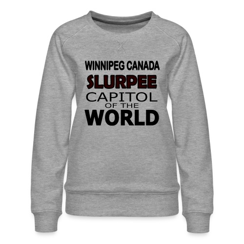Slurpee Black - Women's Premium Slim Fit Sweatshirt