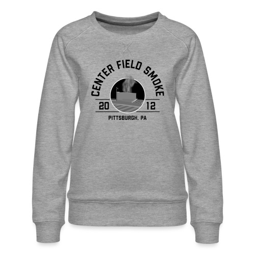 Center Field Smoke (Light) - Women's Premium Slim Fit Sweatshirt