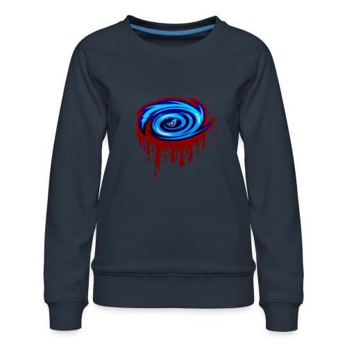 Storm Drip Logo - Women's Premium Slim Fit Sweatshirt