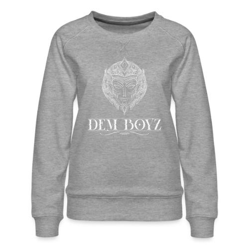 DemBoyz Full Logo (White Edition) - Women's Premium Slim Fit Sweatshirt