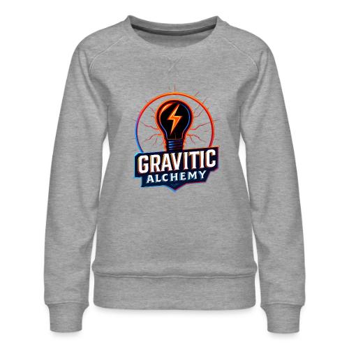 Gravitic Alchemy Logo - Women's Premium Slim Fit Sweatshirt