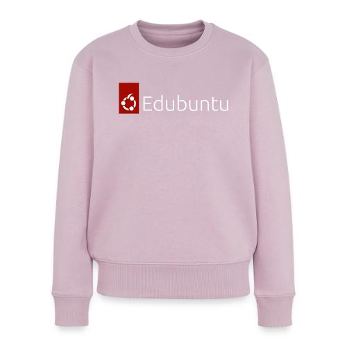 Edubuntu Logo 2023 - White - Women's Premium Slim Fit Sweatshirt