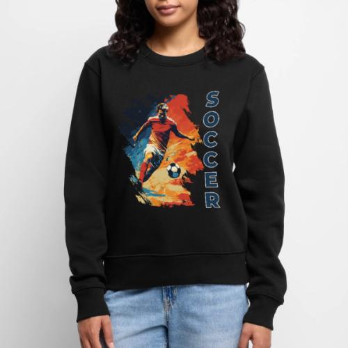 Soccer Action Pulse - Women's Premium Slim Fit Sweatshirt