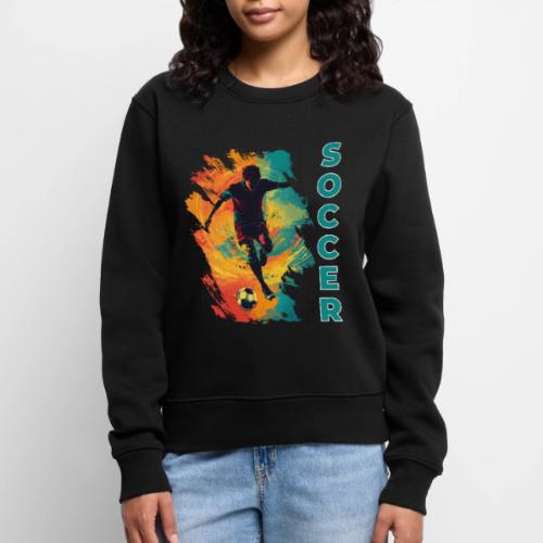 Soccer Hero Mode - Women's Premium Slim Fit Sweatshirt