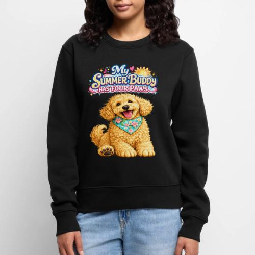 My Summer Buddy Has Four Paws - Women's Premium Slim Fit Sweatshirt