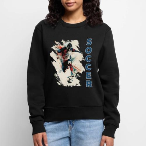 Soccer Power Move - Women's Premium Slim Fit Sweatshirt