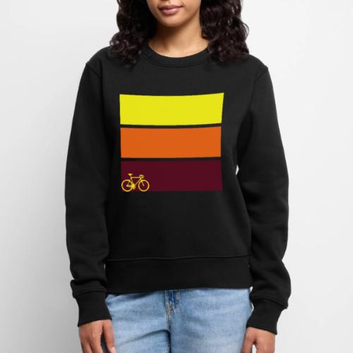 tricolor with bicycle - Women's Premium Slim Fit Sweatshirt