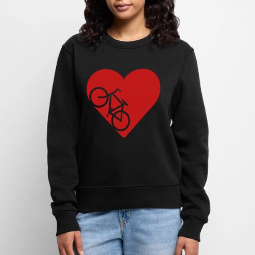 Bike in heart - Women's Premium Slim Fit Sweatshirt
