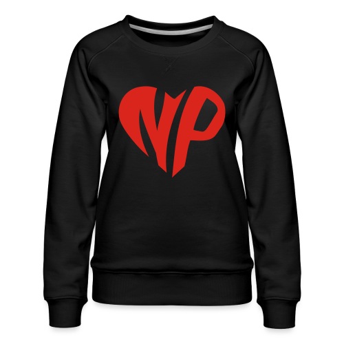 np heart - Women's Premium Slim Fit Sweatshirt