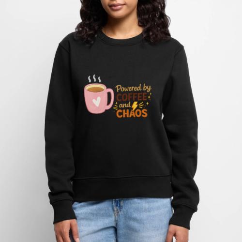 Powered by Coffee and Chaos - Women's Premium Slim Fit Sweatshirt