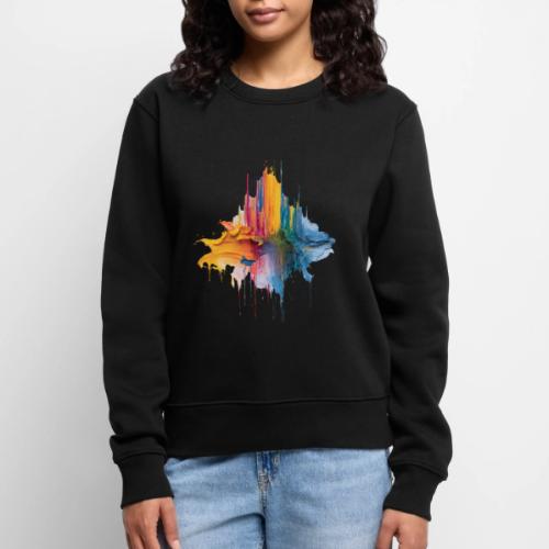 Impasto Spectrum - Women's Premium Slim Fit Sweatshirt